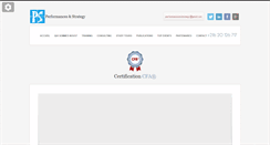Desktop Screenshot of performances-strategy.com
